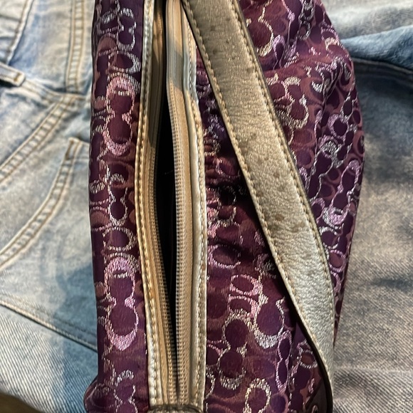 Small Purple authentic Coach Purse - Picture 6 of 6